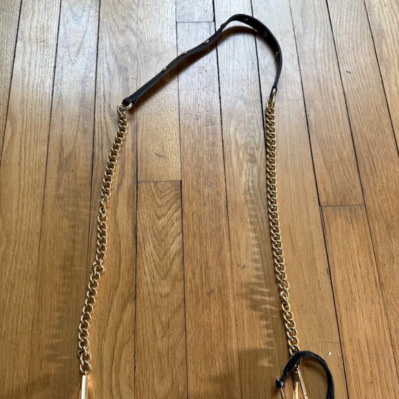 Rebecca Minkoff Mini MAC Purse Black Pebbled Leather Tassel Stud and Chain - Picture 15 of 16